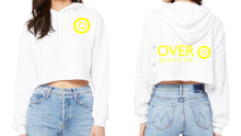 Load image into Gallery viewer, Overqualified Women&#39;s Crop Top Hoodie